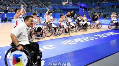 [포토] 휠체어농구 대표팀, 중국 꺾고 결승 진출
