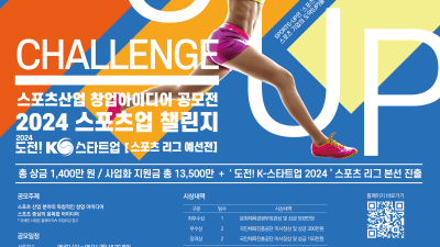 체육공단, 2024년 스포츠산업 창업 아이디어 공모전 개최